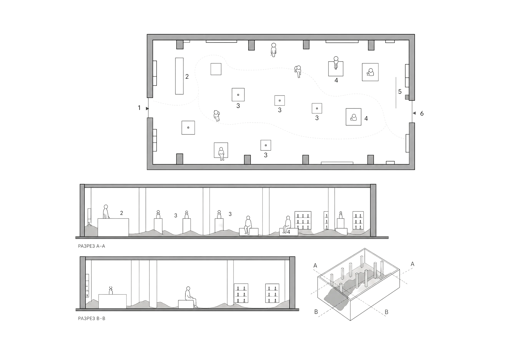 Mapping — gallery floor plan